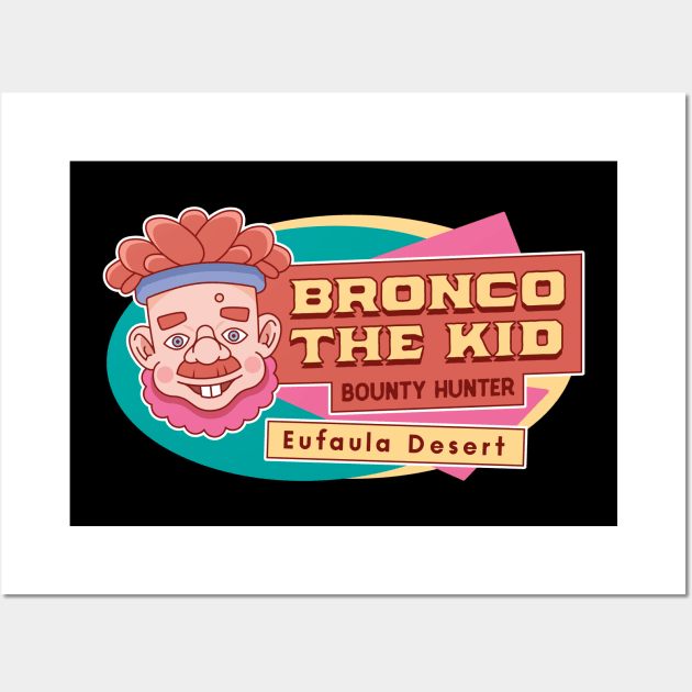 Bronco The Kid Emblem Wall Art by Lagelantee